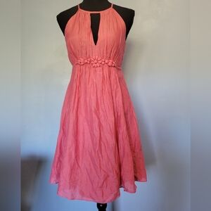 Esley Pink Silk Blend Dress S